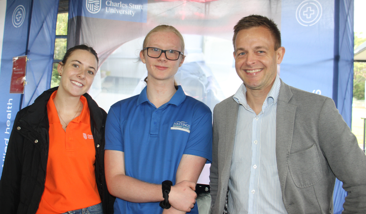 Students at Career Market